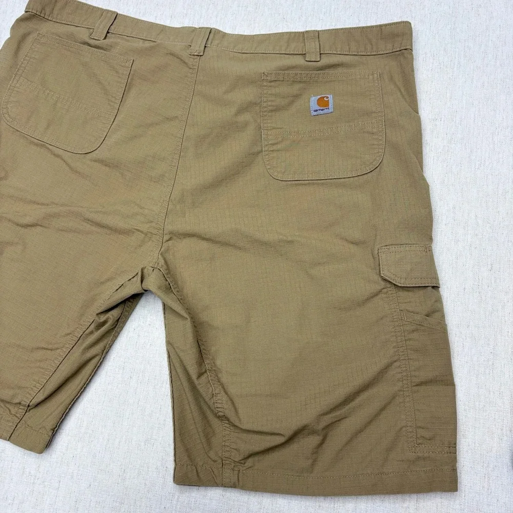 Carhartt Force Broxton Cargo Shorts Mens 48 Tan Khaki Ripstop Relaxed Fit 11